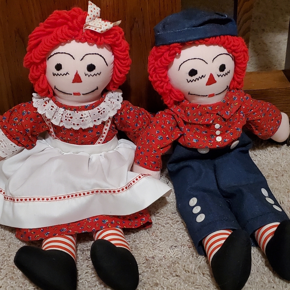 One Of A Kind Handmade Raggedy Ann and Andy